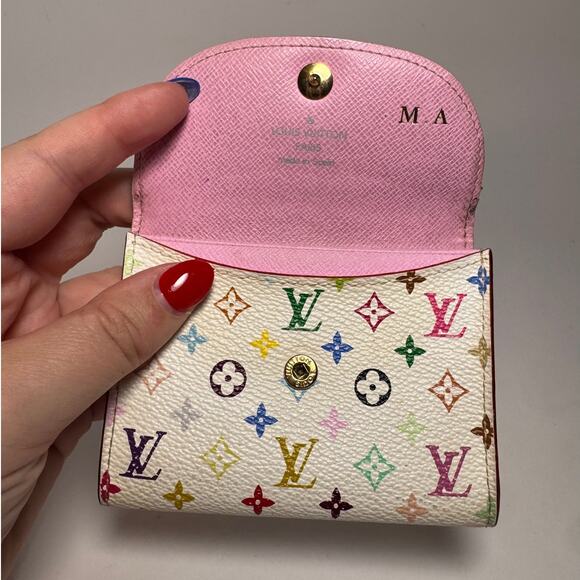 SOLD Louis Vuitton Multicolor Monogram Rosalie Coin Purse (Murakami Collection) - Picture 5 of 13